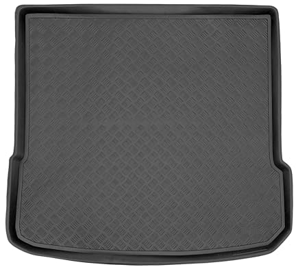 M MOTOS Tapetes de PE para Maletero apata para Audi Q7 I 2005-2015 Mejore la Comodidad de su Viaje con la Resistente Alfombrilla para el Maletero del Coche, Que Protege contra la Suciedad y el Polvo.