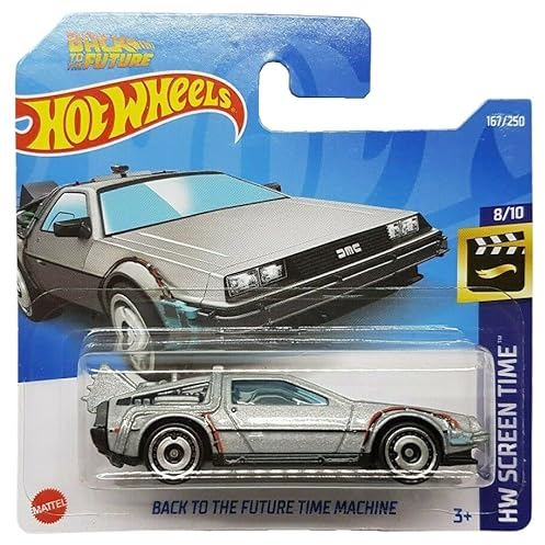 Hot Wheels - Back to The Future Time Machine - HW Screen Time 8/10 - HCV54 - Short Card - Zurück in die Zukunft - Zeitmaschine - Delorean DMC - Mattel 2022