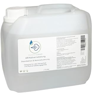3 Liter membraclean AIR Kaltvernebelung (Konzentrat) zur effektiven Desinfektion von Flächen & Gegenstände, Schimmelbeseitigung, Geruchsbeseitigung, Tatortreinigung, Keimreduzierung der Raumluft