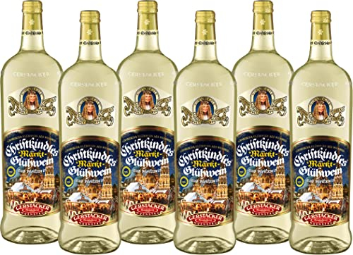 GERSTACKER Nürnberger Christkindles® Markt-Glühwein aus Weißwein g.g.A. (6 x 1l)