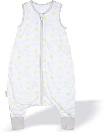 kolibri Baby-Schlafsack mit Beinen 1.0 TOG I Kliniklieferant Nr. 1 I Schlafsack ärmellos I Sommer Babyschlafsack mit Beinen I OEKO-TEX 100 zertifiziert | Unisex | Regenbogen/Ballon | 74/80 |