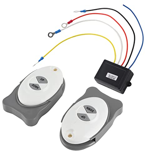 Dioche Ankerwinden-Controller 丨 Anker-Controller 丨 Ersatzteile für Boote/Yachten Anker-Fernbedienung für Ankerwinde Drahtloser Schalter Trim-Controller Marine-Boots-Segel-Zubehör 2 Sender