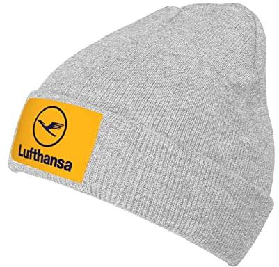 Lufthansa Strickmütze Erwachsene Beanie Mütze Outdoor Warme Winter Strickmütze Skull Cap für Damen Herren