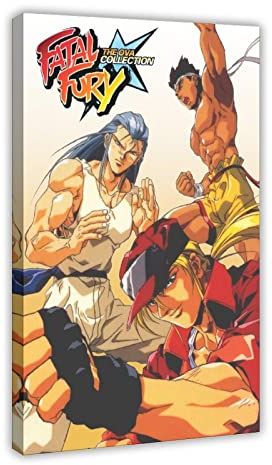 RIELLI Fatal Fury Game 18 Leinwand-Poster, Wandkunst, Dekoration, Bild, Gemälde für Wohnzimmer, Schlafzimmer, Dekorationsrahmen: 30 x 45 cm