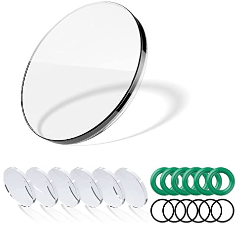 SCULPFUN 6pcs S30/S30 Pro Laser Lens, Original Lens Highly Transparent Lens Standard Lens for S30/S30 Pro Laser Module, Reinforced Surface Anti-Oil Anti-Smoke
