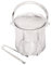 JMS we create smile -1.5 L Litre High-Grade Transparent Plastic Ice Bucket with Lid Carry Handle & Tong Longer for Beer, Champagne, Wine, Ice Cubes for Clubs Restaurants