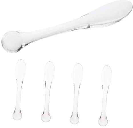 FOMIYES 5Pcs eye cream massage tool cosmetic scoop spatula metal eye cream spoon eye massage eye serum for dark circles and puffiness eye stick skin care massage stick pp