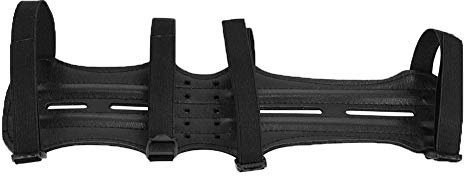 Chrees Accessoires de tir à l'arc - Longs protège-bras réglables en cuir pour tir à l'arc