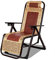 Chaise Longue Inclinable De Gravité Zéro Bain De Soleil Bambou Pliable avec Appui-tête Et Porte-gobelet Transat Réglable pour Extérieur Et Intérieur Jardin Piscine Camping