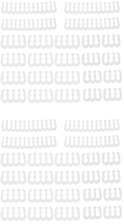 Zunedhys 48PCS/Lot PC Cable Comb Motherboard 24Pin 8Pin 6Pin Cable Comb for Computer Gesleeved Up to 3.4 mm White