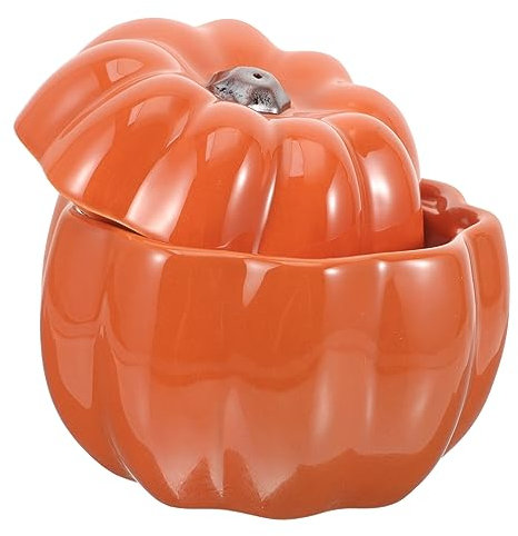 Ciotola Per Animali Domestici in Ceramica A Forma Di Zucca Robusta E Facile Da Pulire Per Uso Domestico