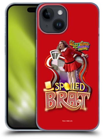 Head Case Designs Offizielle Willy Wonka and the Chocolate Factory Veruca Salz Grafiken Harte Rueckseiten Handyhülle Hülle Huelle kompatibel mit Apple iPhone 15