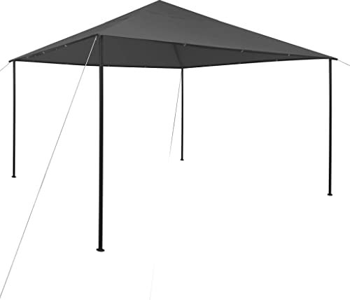Tendone per Feste Tenda Garage Gazebo Professionale Gazebo da Giardino 4x4x3 m Antracite 180 g/m²Adatto per matrimoni, all'aperto, giardino, feste