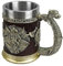 Chope à bière Viking | Chope de bière en acier inoxydable | Tasse à café viking, tasse à whisky, tonneau antique pour homme, décoration nordique