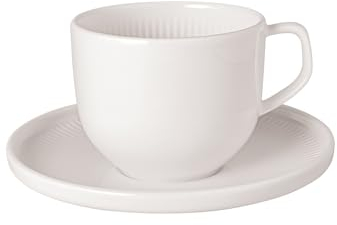 Villeroy & Boch Afina Coffee Cup with Saucer White 2-Piece Set