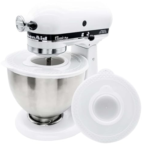 PQPO Mixers Bowl Covers for Kitchen aid Tilt-Head Stand Mixer 4.5-5 Quart, Splashproof Bowl Lid