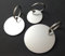 LDXDRU Lot de 30 porte-clés ronds de 30 mm avec anneaux en acier inoxydable argenté - Kit de bricolage pour clés, artisanat, fabrication de bijoux