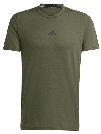 adidas Men's Designed for Training Workout T-Shirt Night Cargo S