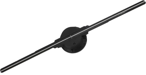 Ventilatore con Ologramma 3D, Display Pubblicitario per Proiettore con Ologramma 3D da 50 Cm con 276 Perline Luminose a LED, Videoproiettore Olografico con Controllo APP (Spina