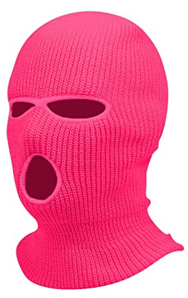 Cagoule Hiver Mode Balaclava Tricoté Intégral Cagoules 3 Trous Homme Chapeau Tricoté Femme Hiver Vélo Ski Cagoule Unisexe Sports