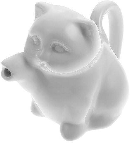 MOLUCKFU Keramisches Milchkrug Set Für Kaffee Und Saugen Niedliches Katzen Design 50ML Ideal Für Milchaufschäumen Und Saucen Perfektes Für Tierliebhaber Und Kaffeegenießer
