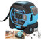 kumosaka MeasurinSight Ruban à mesurer Laser Infrarouge 3 en 1, télémètre numérique 3 en 1 avec écran LCD, Outil de Mesure de Distance, de Surface et de Volume(Blue,196.85ft (60m))
