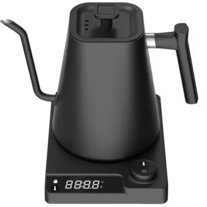 Booso Gooseneck Electric Kettle with Precise Temperature Control, Ideal for Coffee and Tea, Stainless Steel Design UK Plug