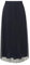 s.Oliver BLACK LABEL Eleganter Midirock aus plissiertem Mesh Navy 48