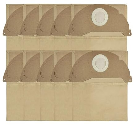 YXYOZMD Convient pour aspirateur Karcher 6.904-322, Accessoire WD2250 MV2, Sac à poussière en Papier(10 Pezzi.)