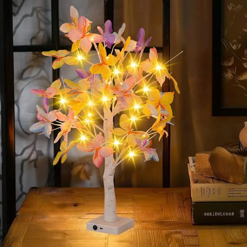 LED Lichterbaum Innen Schmetterling, LED Baum Lichter, Lichterbaum Lichterzweige für Innen, Baum Lampe Zweigleuchten, Frühlingsdeko Baumlampe Baumbeleuchtung Innen Deko Licht für Zuhause Party