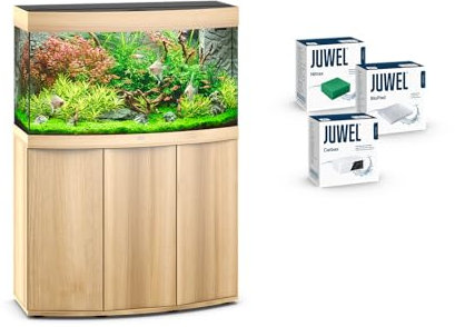 JUWEL Aquarium - Vision 180 Kombination Helles Holz Premium-Bundle