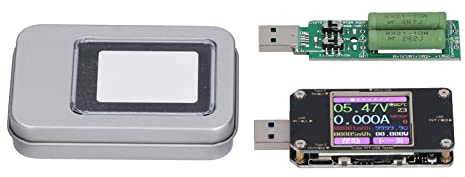 USB-Leistungsmesser-Tester, digitales LCD-Display, Bluetooth-USB-Sicherheitstester für Android-Systeme ab Win7 und höher mit 1,44-Zoll-Bildschirm