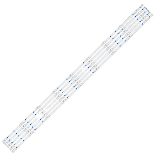 HCGX LED Backlight Strip Kit for 50 TVs, 970mm 9-LED Bars, 3V, Replacement for LBM500M0901-YK-4, 50PUS7304, 50PUS6704, 5-Piece Set