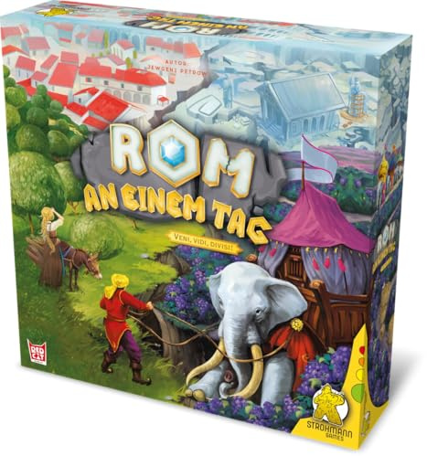 Rom an einem Tag | Taktisches Legespiel rund um den Aufbau der antiken Stadt Rom für 2-5 Spieler, 30-60 Minuten, Gesellschaftsspiel ab 8 Jahren