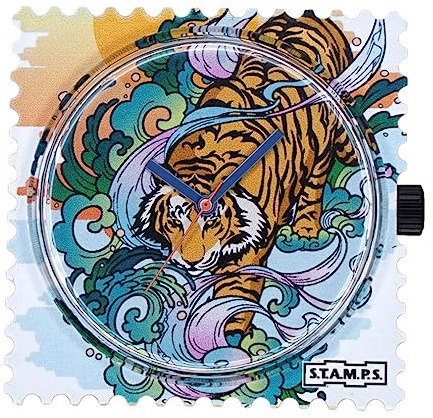 S.T.A.M.P.S. Uhr Stamps Zifferblatt Sumatra Tiger 106102