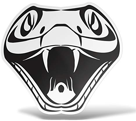 Erreinge Aufkleber Snake Cobra Shaped Adhesive PVC für Abziehbild Tapete Auto Moto Helm Camper Laptop - 15 Cm