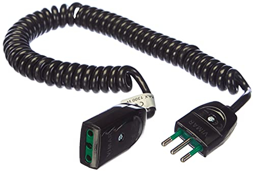 Vimar 0P32347 Prolunga estensibile a spirale 3m. Cavo elettrico a molla
