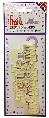 FMM Curved Words - Just Married Cutter - For Sugarcraft Cake Decoration