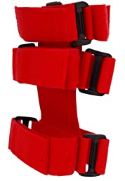 itdegno Supporto per estintore antincendio Rosso, Custodia Porta-estintore Regolabile, Compatibile con TJ YJ JK CJ Wrangler
