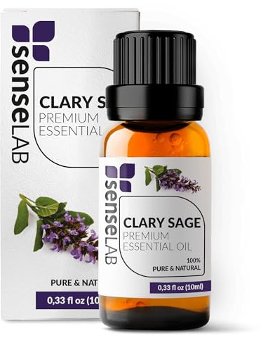 Ätherisches Muskatellersalbeiöl - 100% Reines Natürliches Für Die Therapeutische Anwendung Geeignetes Muskatellersalbeiöl Für Diffusor und Luftbefeuchter Beruhigend Und Die Stimmung Ausgleichend 10 ml