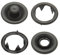 Druckknöpfe Jersey, Jersey-Snaps, Metallknöpfe, Messing rostfrei, nickelfrei - ab 50 Stück, 8 mm, schwarz