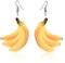 Carry stone Obst Ohrringe Essen baumeln Orange Tropfen Ohrringe für Frauen Mädchen Acryl Pfirsich Ohrring Traube Kokospalme Mango Cantaloupe Schmuck-Banana hohe Qualität