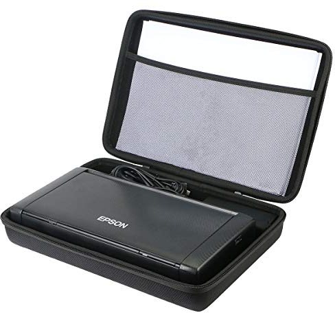 co2CREA Hart Tasche für Epson Workforce WF-110W / WF-100W tragbarer mobiler Tintenstrahldrucker Case Etui Tragetasche (Nur Hülle)