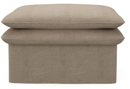 Rivièra Maison - Handgefertigte Hocker in N01 - Natürliches Baumwolle und Buchenholz - 105x90x44 cm