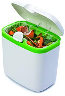 Joie Kitchen Gadgets Countertop Rubbish Bin for Compost, 2.7L Capacity, BPA-Free Plastic, Locking Lid, Dishwasher Safe, Assorted