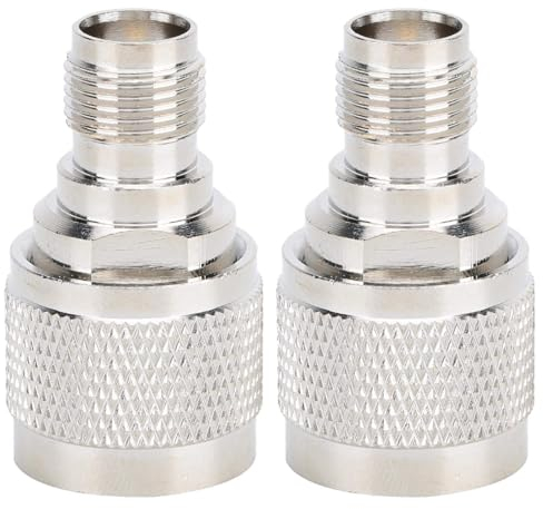 Gerader Adapterstecker, 2 Stück N-Stecker auf TNC-Buchse Adapter Hochleistungs-tragbarer Vergoldeter Stecker