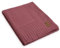 Knit Factory - Uni Gestrickte Decke XL - Wohndecke - Kuscheldecke - Gestrickte Sofadecke - Plaid aus Wolle - Wolldecke - Stone Red - 195x225 cm