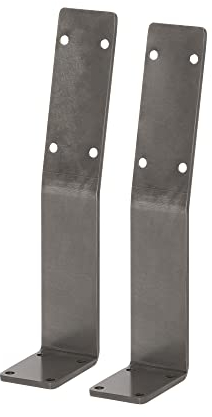 HOLZWERK24 Rücklehne BRL Serie Stahl Bankrückenlehne Banklehne Halterung Profil für Bänke, Betten & Stühlen Metall (Rohstahl) 332x90x60mm