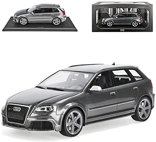 DNA Collectibles A*U*D*I A3 RS3 8P Sportback 5 Türer Daytona Grau 2. Generation 2003-2013 1/18 Modell Auto