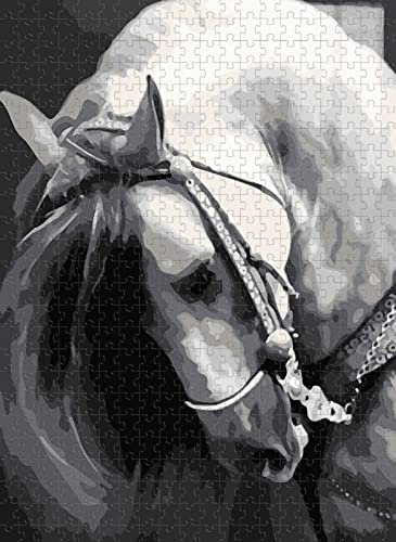 2000 Teile Puzzle Ölgemälde Pferd Familie und Freunde Bildungsurlaub